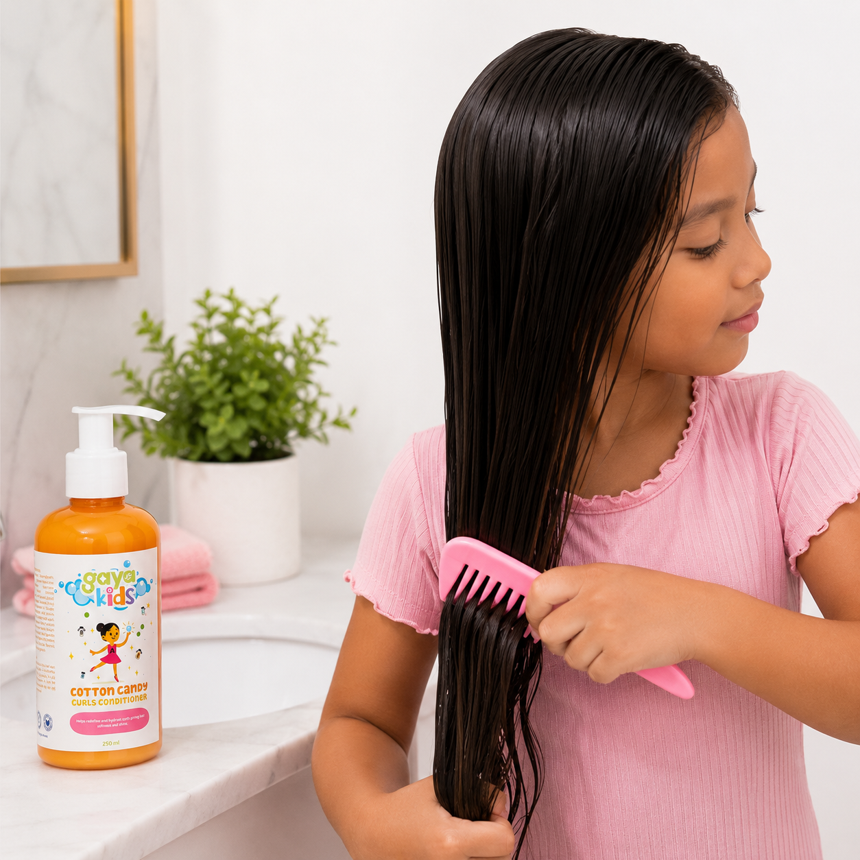 Gaya Kids Cotton Candy Curl Conditioner – Hydration & Detanglin