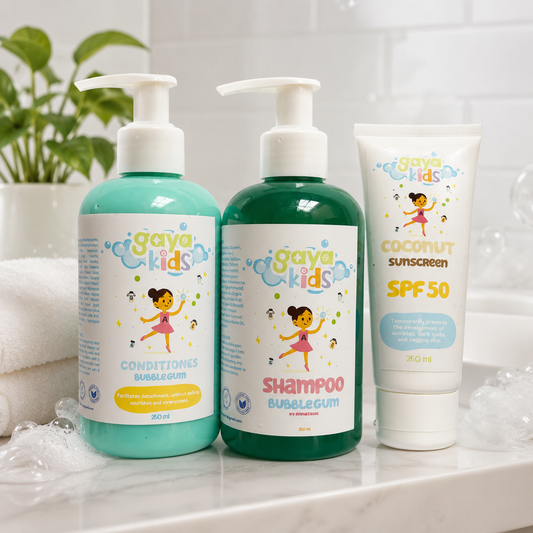 Gaya Kids Bubblegum Hair Care Set + SPF 50