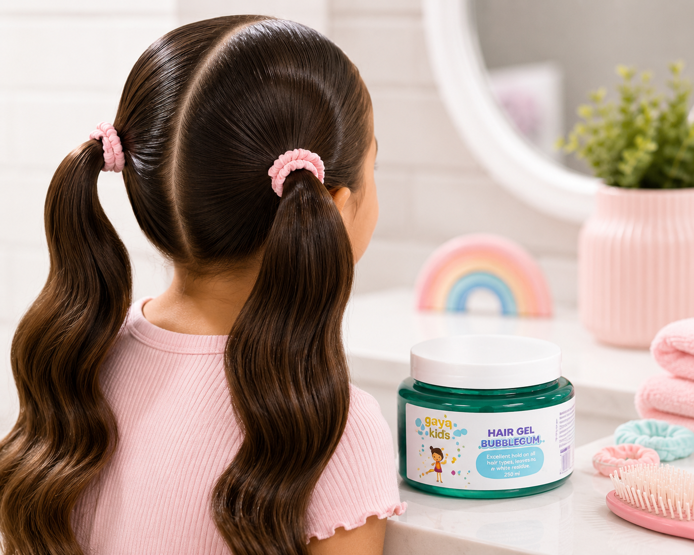 Gaya Kids Bubblegum Hair Gel – Flexible Hold & No Residue