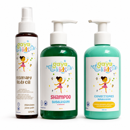 Gaya Kids Bubblegum Hair Care Set + Rosemary Oil