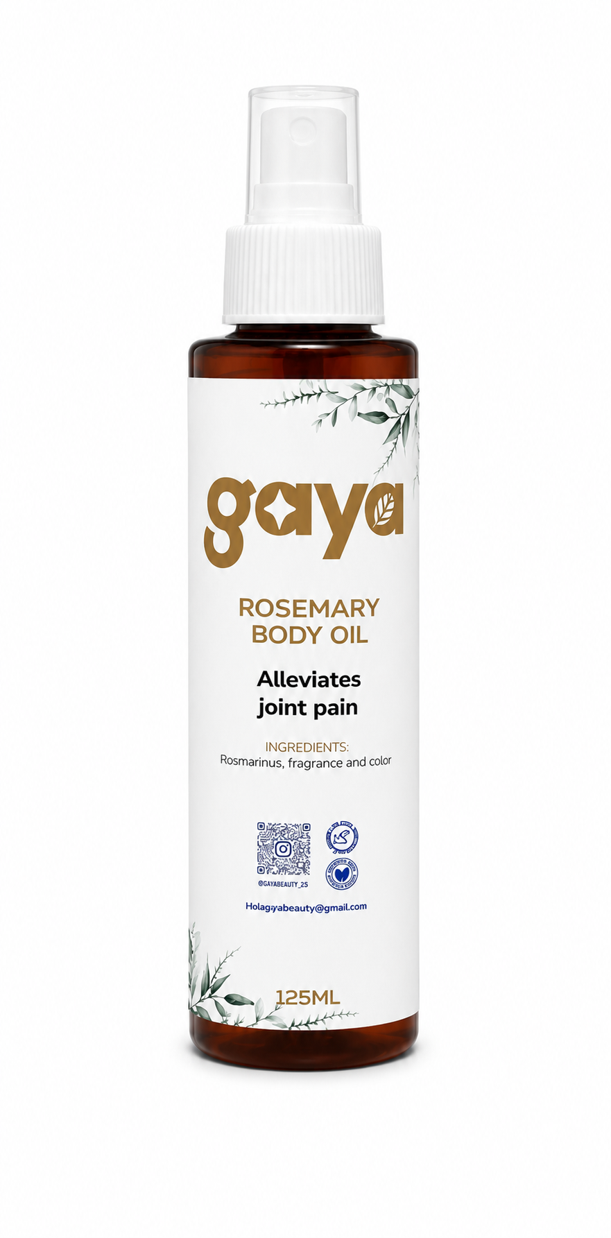 Gaya Beauty Rosemary Body Oil – Hydration & Massage