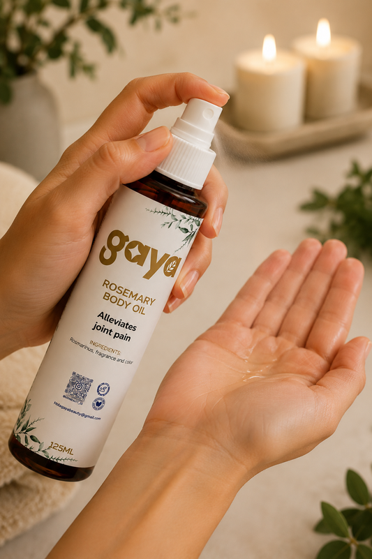 Gaya Beauty Rosemary Body Oil – Hydration & Massage